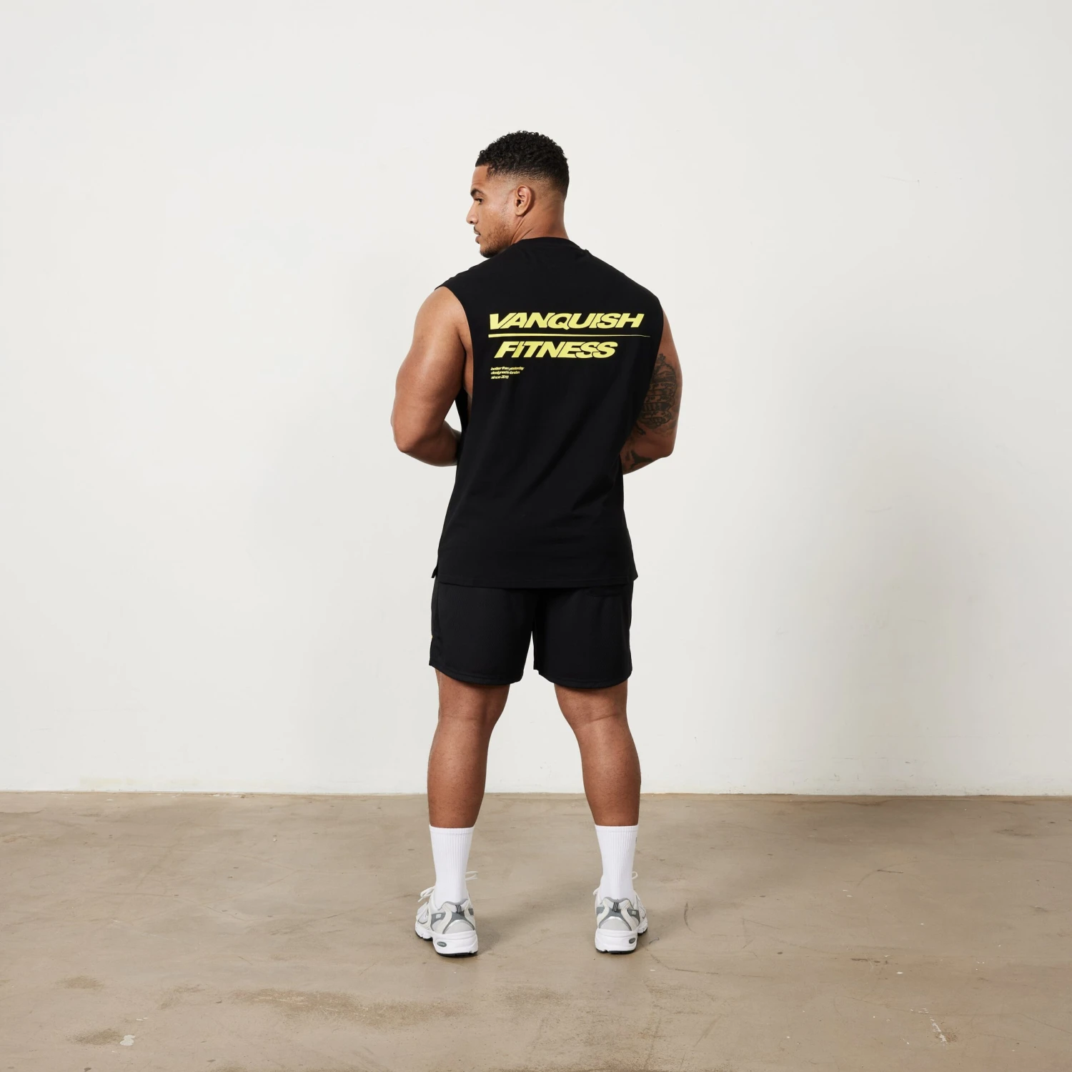 Vanquish Speed Black Oversized Sleeveless T Shirt 4 Vanquish Speed Black Oversized Sleeveless T Shirt - Image 4