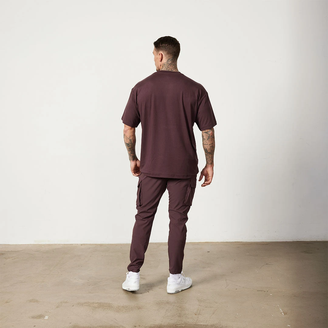 Vanquish Utility Plum Oversized T Shirt 4 Vanquish Utility Plum Oversized T Shirt - Image 4