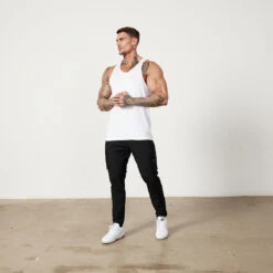 Vanquish Utility Black Tapered Cargo Pants -Vanquish Fitness Sales Untitled 2 0044 MensUtility 839