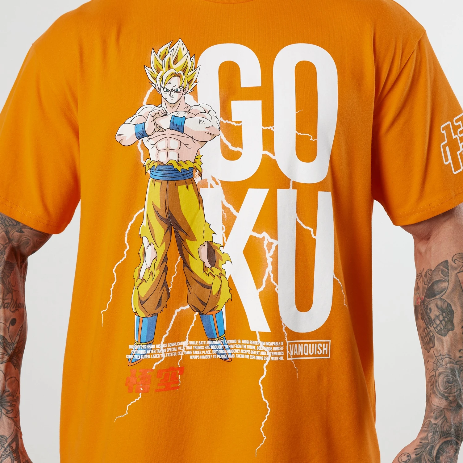 Vanquish DBZ CS Goku Orange Oversized T Shirt 3 Vanquish DBZ CS Goku Orange Oversized T Shirt - Image 3