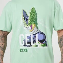 Vanquish DBZ CS Cell Pastel Green Oversized T Shirt 10 Vanquish DBZ CS Cell Pastel Green Oversized T Shirt -Vanquish Fitness Sales VQ TSP16andDBZ105053