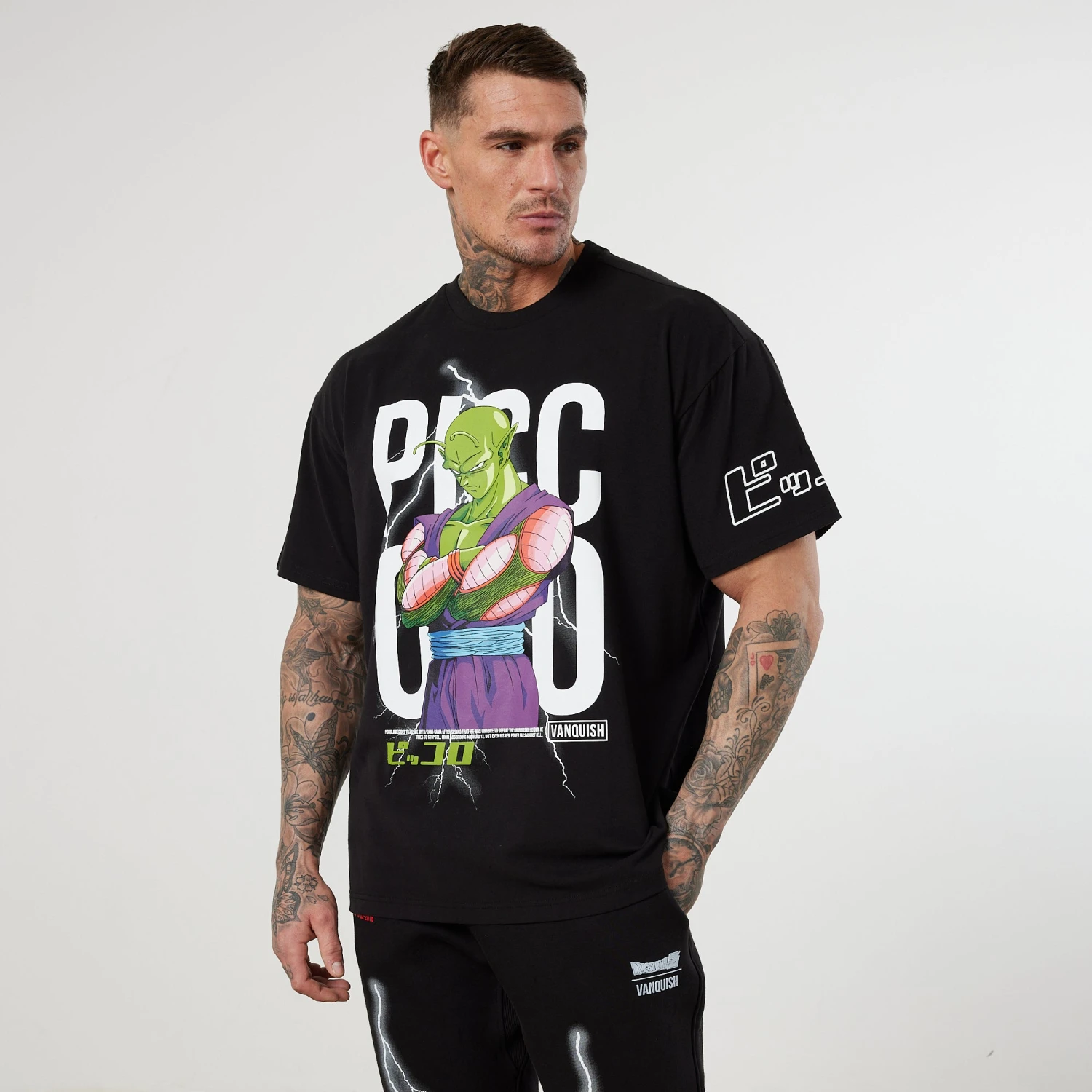 Vanquish DBZ CS Piccolo Black Oversized T Shirt 1 Vanquish DBZ CS Piccolo Black Oversized T Shirt