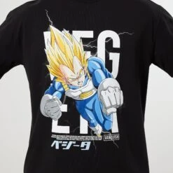 Vanquish DBZ CS Vegeta Black Oversized T Shirt 10 Vanquish DBZ CS Vegeta Black Oversized T Shirt -Vanquish Fitness Sales VQ TSP16andDBZ105280