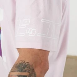 Vanquish DBZ CS Piccolo Pale Pink Oversized T Shirt -Vanquish Fitness Sales VQ TSP16andDBZ105397