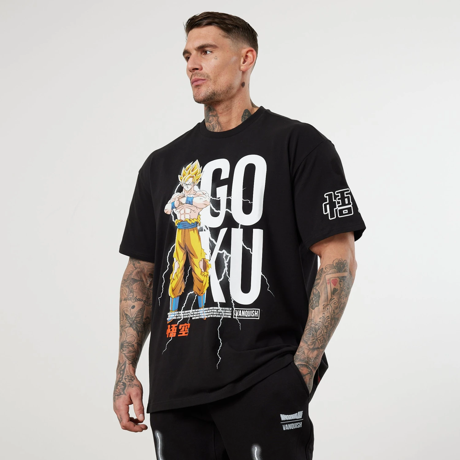 Vanquish DBZ CS Goku Black Oversized T Shirt 1 Vanquish DBZ CS Goku Black Oversized T Shirt