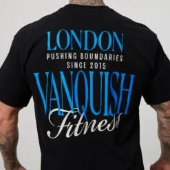 Vanquish TSP Black Pushing Boundaries Oversized T Shirt -Vanquish Fitness Sales VQFit E commerceFeb24100013