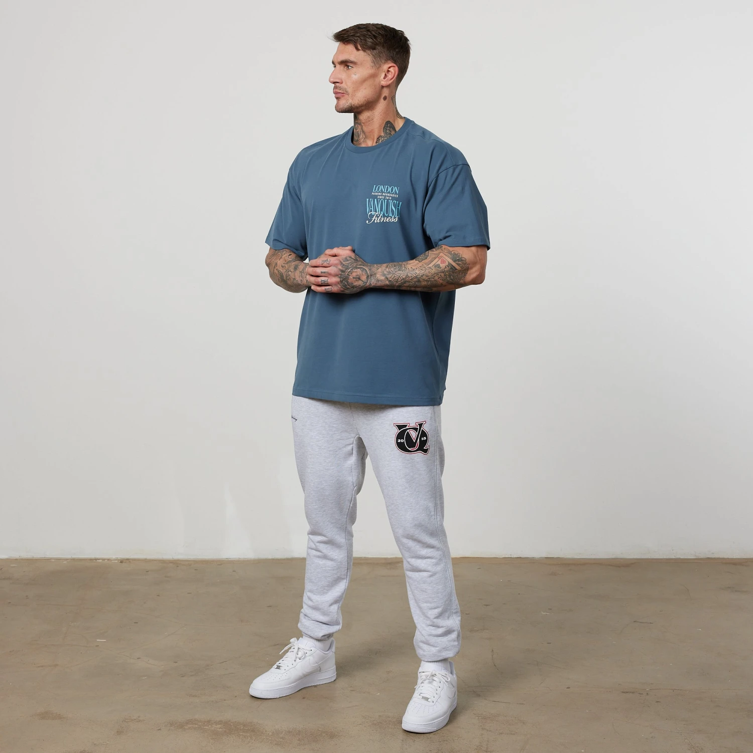 Vanquish TSP Teal Blue Pushing Boundaries Oversized T Shirt 3 Vanquish TSP Teal Blue Pushing Boundaries Oversized T Shirt - Image 3