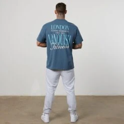 Vanquish TSP Teal Blue Pushing Boundaries Oversized T Shirt 8 Vanquish TSP Teal Blue Pushing Boundaries Oversized T Shirt -Vanquish Fitness Sales VQFit E commerceFeb24100039