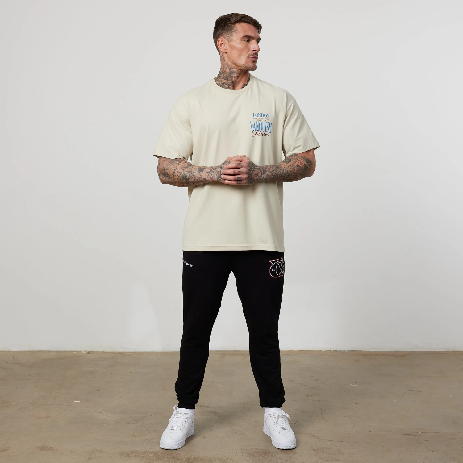 Vanquish TSP Vintage White Pushing Boundaries Oversized T Shirt 2 Vanquish TSP Vintage White Pushing Boundaries Oversized T Shirt - Image 2