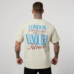 Vanquish TSP Vintage White Pushing Boundaries Oversized T Shirt 6 Vanquish TSP Vintage White Pushing Boundaries Oversized T Shirt -Vanquish Fitness Sales VQFit E commerceFeb24100078