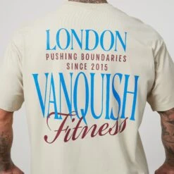 Vanquish TSP Vintage White Pushing Boundaries Oversized T Shirt 7 Vanquish TSP Vintage White Pushing Boundaries Oversized T Shirt -Vanquish Fitness Sales VQFit E commerceFeb24100083