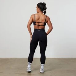 Vanquish Enhance Black Ruched Leggings -Vanquish Fitness Sales VQFit E commerceFeb24100433