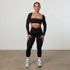 Vanquish Enhance Black Ruched Leggings -Vanquish Fitness Sales VQFit E commerceFeb24100474 efc20479 a939 4fd8 a329 5b74b27fbe70