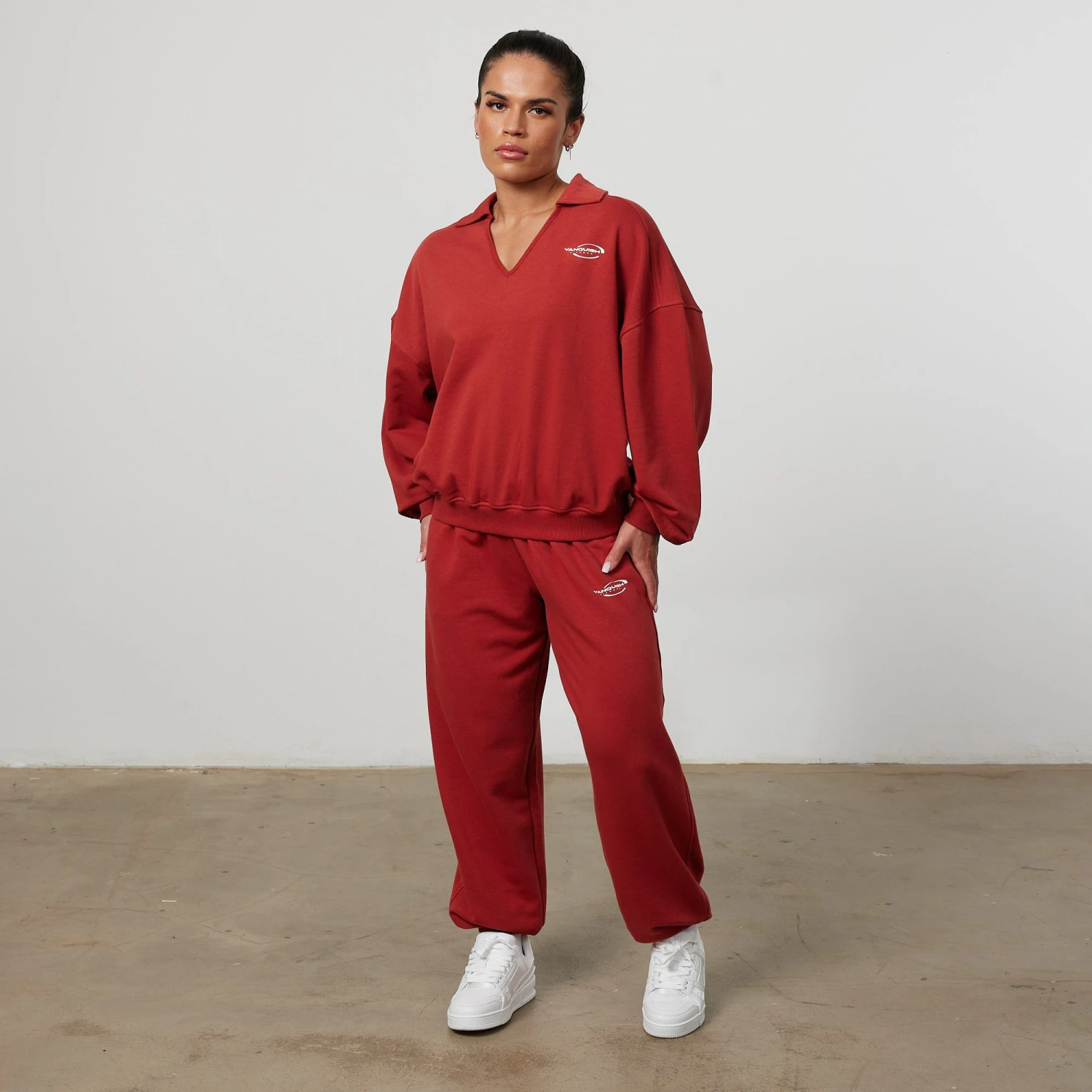 Vanquish Enhance Chilli Red Oversized Sweatpants 2 Vanquish Enhance Chilli Red Oversized Sweatpants - Image 2