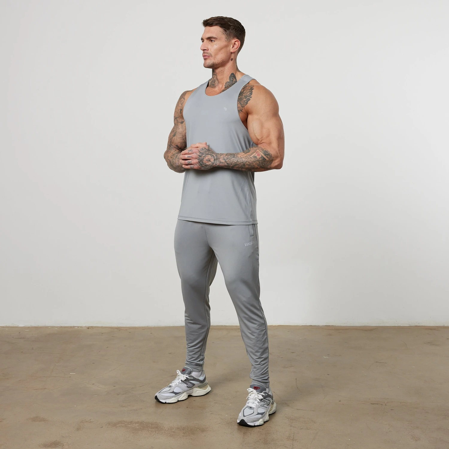 Vanquish Essential Steel Grey Performance Sweatpants 2 Vanquish Essential Steel Grey Performance Sweatpants - Image 2