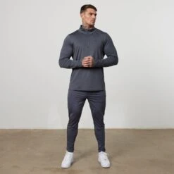 Vanquish Essential Denim Blue Performance 1/4 Zip Top -Vanquish Fitness Sales VQFit E commerceFeb2499387