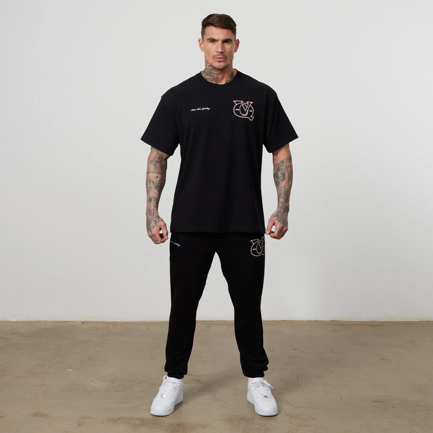 Vanquish TSP Black VQ Interlock Oversized T Shirt 3 Vanquish TSP Black VQ Interlock Oversized T Shirt - Image 3
