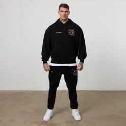 Vanquish TSP Black VQ Interlock Oversized Pullover Hoodie 6 Vanquish TSP Black VQ Interlock Oversized Pullover Hoodie -Vanquish Fitness Sales VQFit E commerceFeb2499756