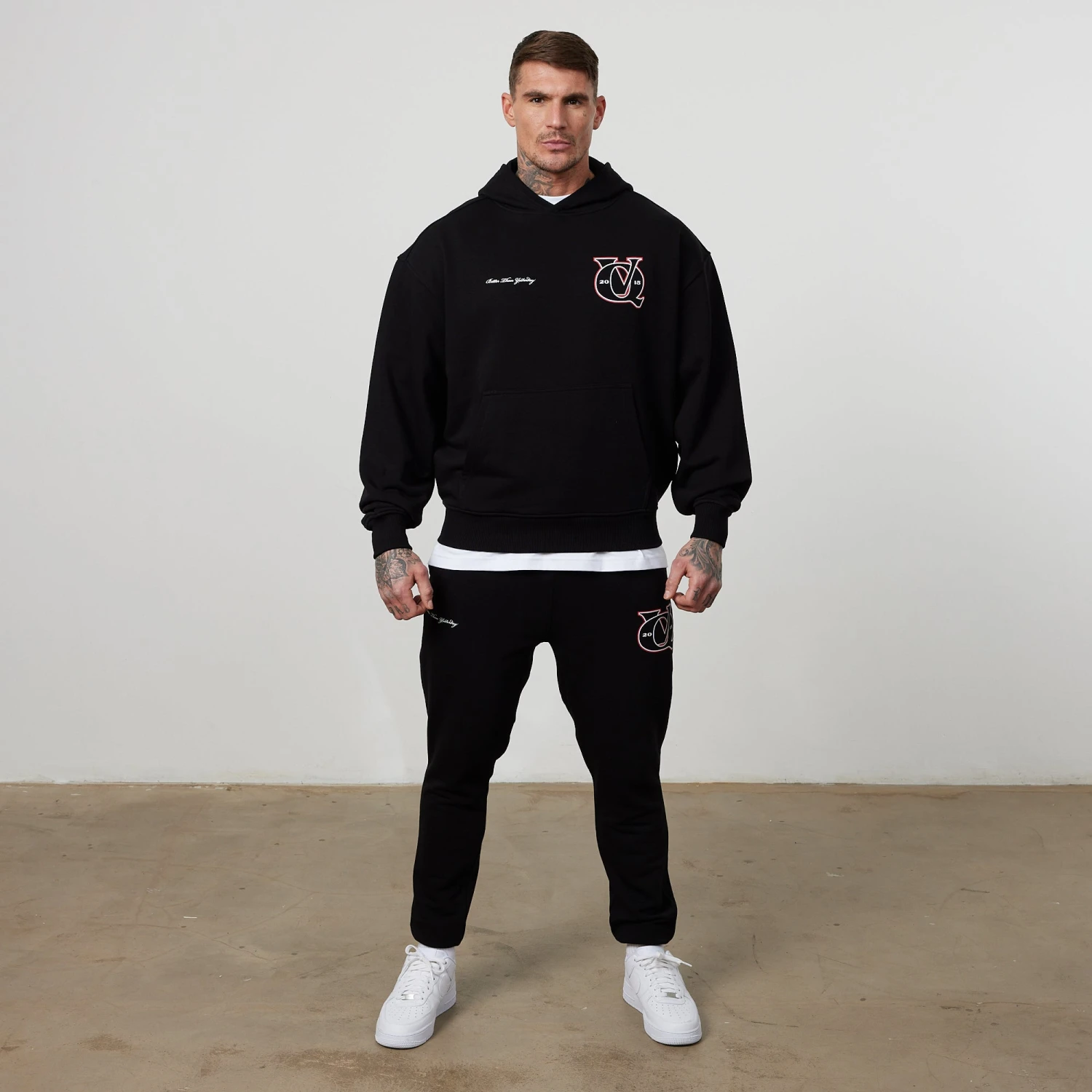 Vanquish TSP Black VQ Interlock Oversized Pullover Hoodie 3 Vanquish TSP Black VQ Interlock Oversized Pullover Hoodie - Image 3