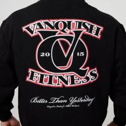 Vanquish TSP Black VQ Interlock Oversized Pullover Hoodie 7 Vanquish TSP Black VQ Interlock Oversized Pullover Hoodie -Vanquish Fitness Sales VQFit E commerceFeb2499822