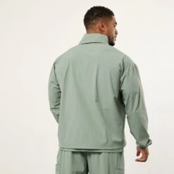 Vanquish Utility Frost Green Oversized Track Jacket -Vanquish Fitness Sales VQFit MensSSE commerce5518