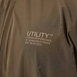 Vanquish Utility Brown Oversized Track Jacket -Vanquish Fitness Sales VQFit MensSSE commerce5566