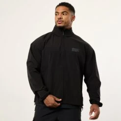 Vanquish Utility Black Oversized Track Jacket -Vanquish Fitness Sales VQFit MensSSE commerce5648