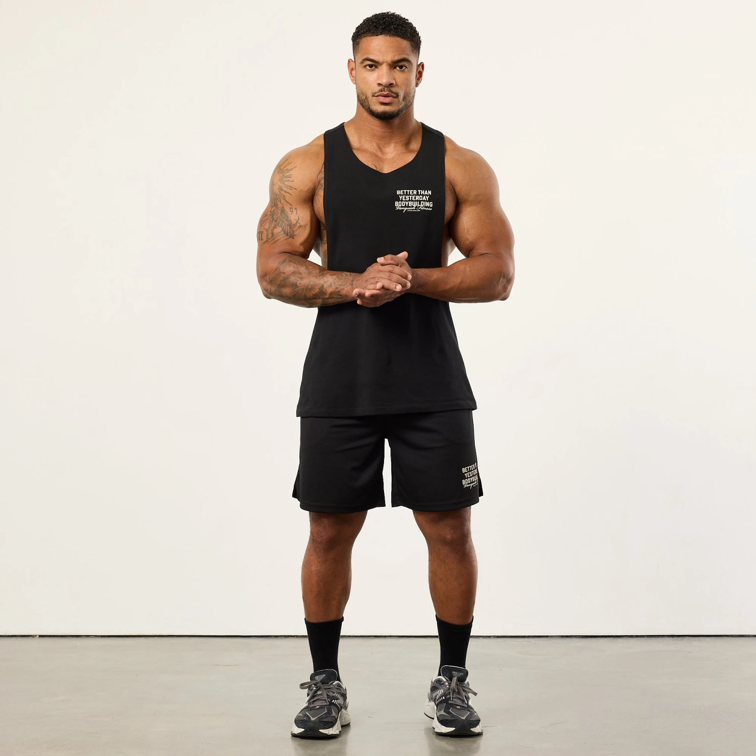 Vanquish Bodybuilding Black Tank Top 2 Vanquish Bodybuilding Black Tank Top - Image 2