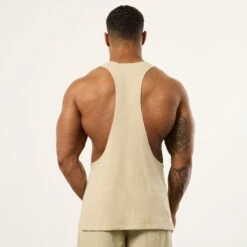 Vanquish Bodybuilding Vintage Khaki Tank Top -Vanquish Fitness Sales VQFit MensSSE commerce6361
