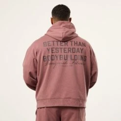 Vanquish Bodybuilding Dark Mauve Boxy Oversized Pullover Hoodie 8 Vanquish Bodybuilding Dark Mauve Boxy Oversized Pullover Hoodie -Vanquish Fitness Sales VQFit MensSSE commerce6448