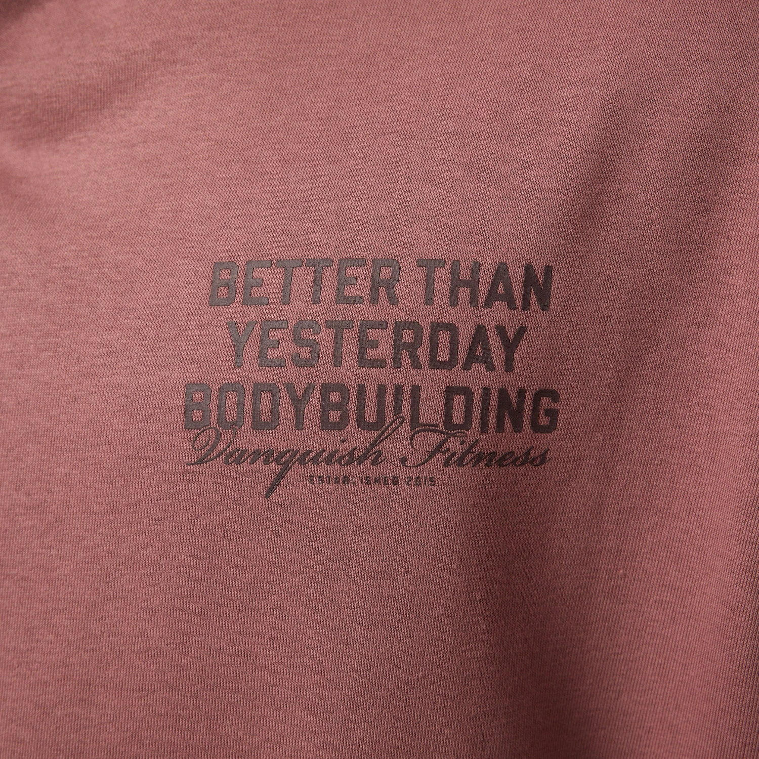 Vanquish Bodybuilding Dark Mauve Boxy Oversized Pullover Hoodie 5 Vanquish Bodybuilding Dark Mauve Boxy Oversized Pullover Hoodie - Image 5