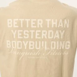 Vanquish Bodybuilding Vintage Khaki Boxy Oversized T Shirt -Vanquish Fitness Sales VQFit MensSSE commerce6505