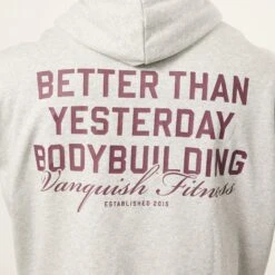 Vanquish Bodybuilding Oat Marl Boxy Oversized Pullover Hoodie -Vanquish Fitness Sales VQFit MensSSE commerce6636