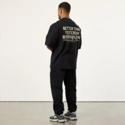 Vanquish Bodybuilding Black Boxy Oversized T Shirt -Vanquish Fitness Sales VQFit MensSSE commerce6656