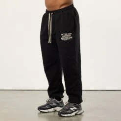 Vanquish Bodybuilding Black Oversized Sweatpants -Vanquish Fitness Sales VQFit MensSSE commerce6730