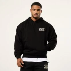 Vanquish TSP Unconquerable Strength Black Oversized Pullover Hoodie -Vanquish Fitness Sales VQFit MensSSE commerce6867