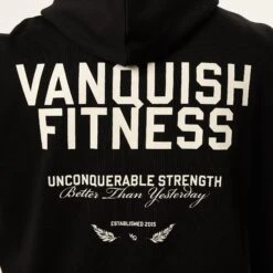 Vanquish TSP Unconquerable Strength Black Oversized Pullover Hoodie -Vanquish Fitness Sales VQFit MensSSE commerce6884