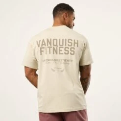 Vanquish TSP Unconquerable Strength Vintage White Oversized T Shirt 9 Vanquish TSP Unconquerable Strength Vintage White Oversized T Shirt -Vanquish Fitness Sales VQFit MensSSE commerce6959
