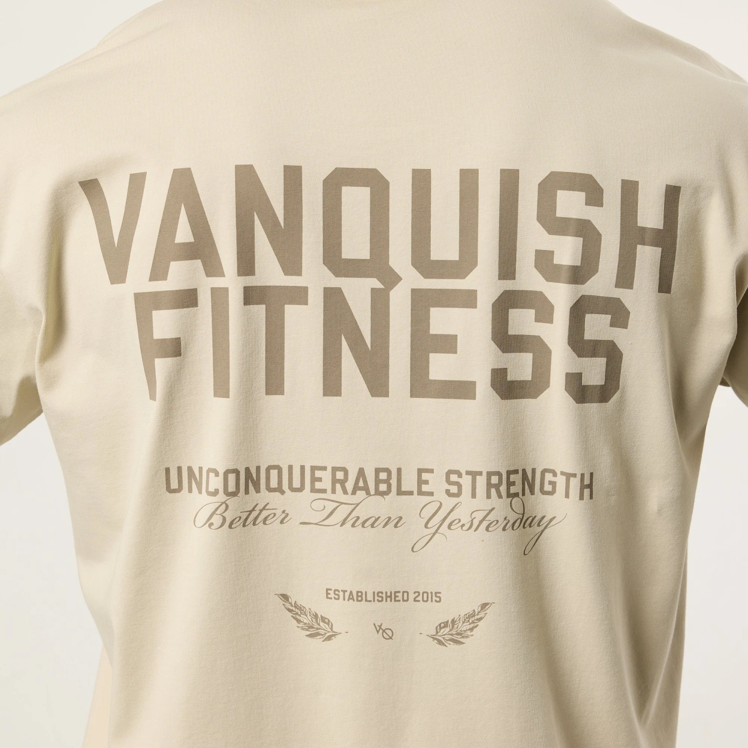Vanquish TSP Unconquerable Strength Vintage White Oversized T Shirt 5 Vanquish TSP Unconquerable Strength Vintage White Oversized T Shirt - Image 5