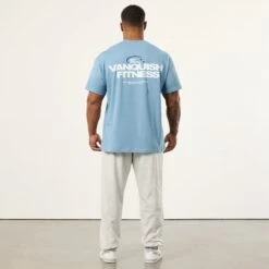 Vanquish TSP Since 2015 Blue Oversized T Shirt -Vanquish Fitness Sales VQFit MensSSE commerce6979