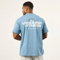 Vanquish TSP Since 2015 Blue Oversized T Shirt -Vanquish Fitness Sales VQFit MensSSE commerce6997