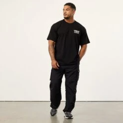 Vanquish TSP Unconquerable Strength Black Oversized T Shirt -Vanquish Fitness Sales VQFit MensSSE commerce7004