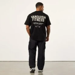 Vanquish TSP Unconquerable Strength Black Oversized T Shirt -Vanquish Fitness Sales VQFit MensSSE commerce7019