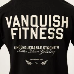 Vanquish TSP Unconquerable Strength Black Oversized T Shirt -Vanquish Fitness Sales VQFit MensSSE commerce7033