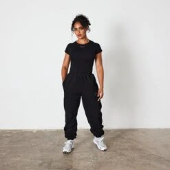 Vanquish Jet Black VQFIT Cap Sleeve T Shirt -Vanquish Fitness Sales VQ BlackFriday23 6043