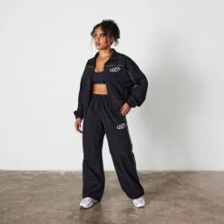 Vanquish Black Racing Track Jacket -Vanquish Fitness Sales VQ BlackFriday23 6220