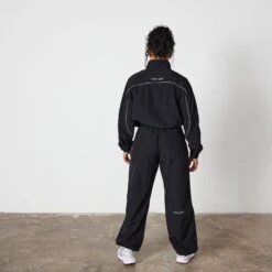 Vanquish Black Racing Wide Leg Track Pants 8 Vanquish Black Racing Wide Leg Track Pants -Vanquish Fitness Sales VQ BlackFriday23 6259