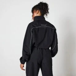 Vanquish Black Racing Track Jacket -Vanquish Fitness Sales VQ BlackFriday23 6277