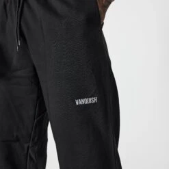 Vanquish Essential Black Oversized Sweatpants -Vanquish Fitness Sales VQ BlackFriday23 6935
