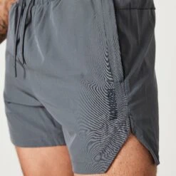 Vanquish Essential Denim Blue Performance 4" Shorts -Vanquish Fitness Sales VQ BlackFriday23 7377